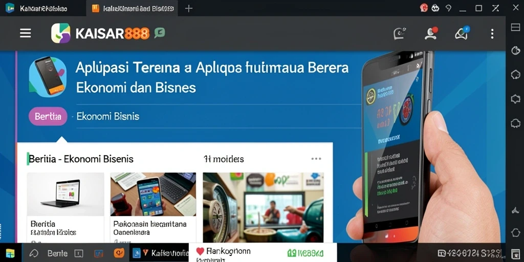 Tampilan antarmuka aplikasi KAISAR888 yang informatif dan mudah digunakan.