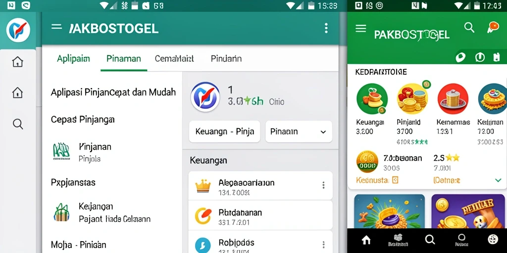 Antarmuka aplikasi PAKBOSTOGEL yang ramah pengguna untuk pengajuan pinjaman.