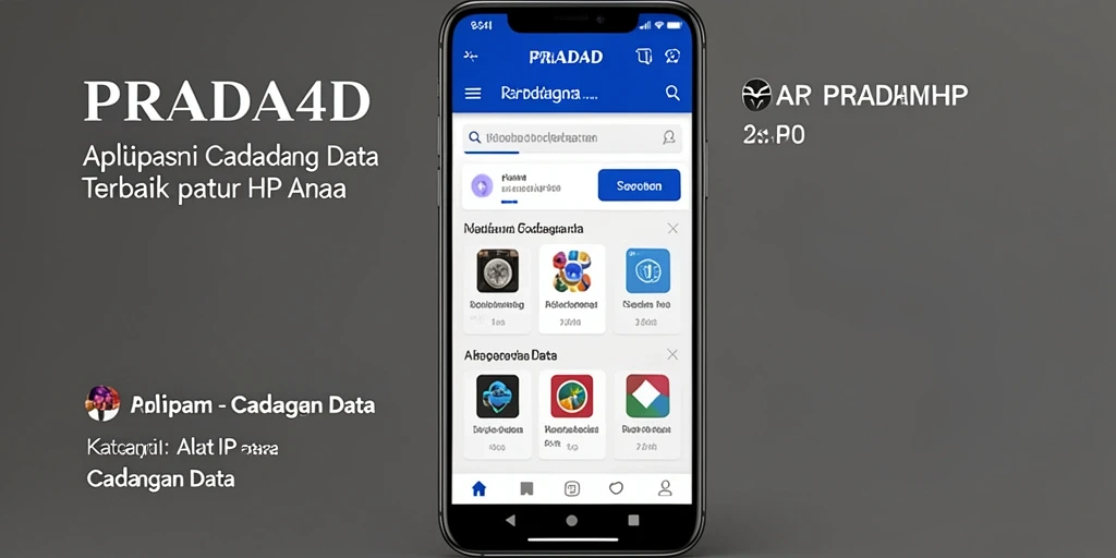 Tampilan antarmuka PRADA4D yang intuitif dan sederhana.