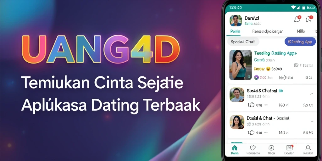 Antarmuka UANG4D yang modern dan mudah digunakan untuk Dating App.
